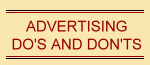 advertising do's and don'ts